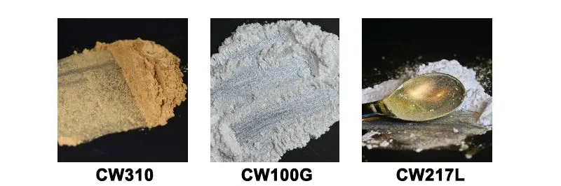 Interference gold pearl pigment