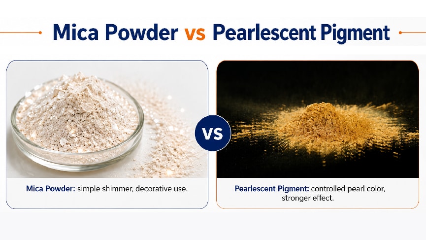 Mica powder and pearlescent pigment comparison for industrial buyers