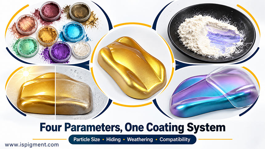Four Parameters Automotive Pearlescent Pigment